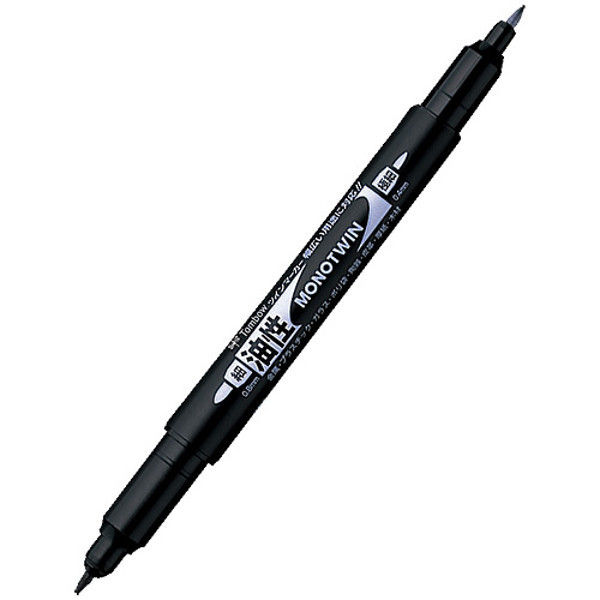 トンボ鉛筆 モノツイン極細 黒 10本 OS-TME33-10（直送品）