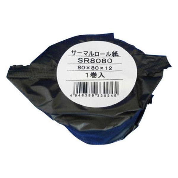 クリエイティア レジ用サーマルロール紙 SR8080 3巻（直送品） - アスクル