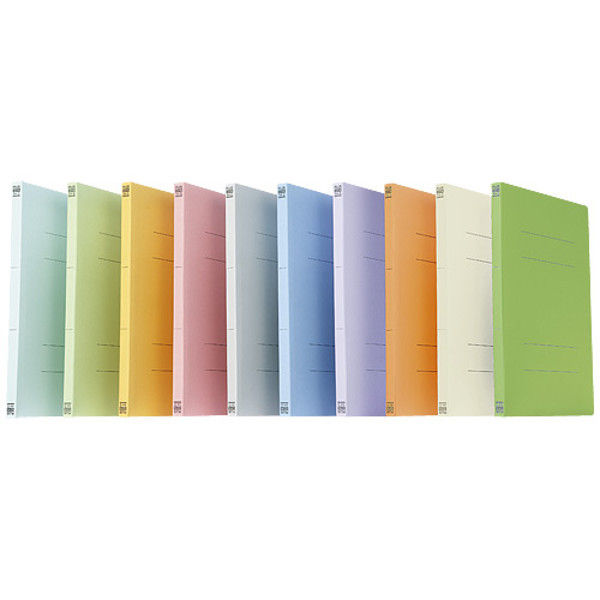 プラス フラットファイル A4S オレンジ100冊 No.021N（直送品）