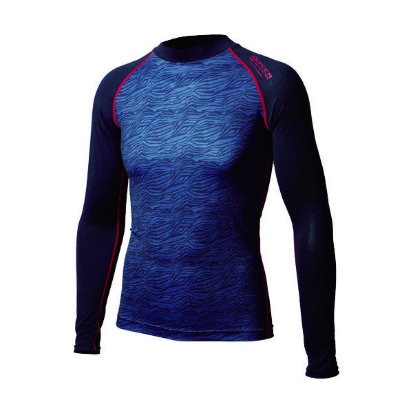 おたふく手袋 おたふく BTアウトラスト ロングスリーブ クルーネックシャツ カモフラ/レッド S JW-540-44-S 1枚（直送品）