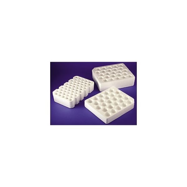 コーニングインターナショナル 遠沈管50mL用 発泡スチロールラック 4365 1ケース(20個) 61-4690-64（直送品）