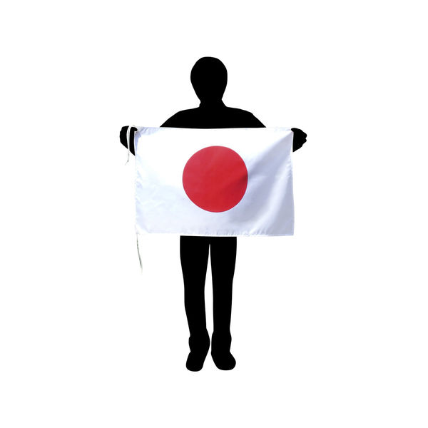 東京製旗 国旗日の丸（テトロン生地・50×75ｃｍ） 11360 1枚