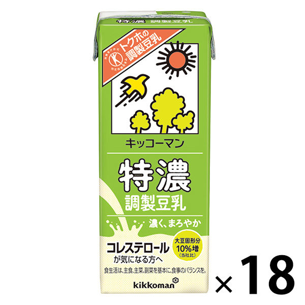 キッコーマン 特濃調製豆乳 200ml 1箱（18本入）