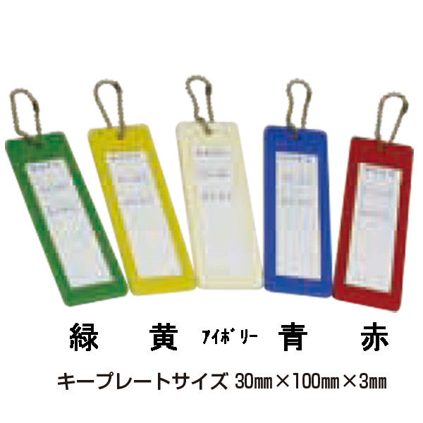 タチバナ製作所 タチバナ キーボックスDタイプ（引出式）用キープレート 青 9902-42804 （10枚入）（直送品）