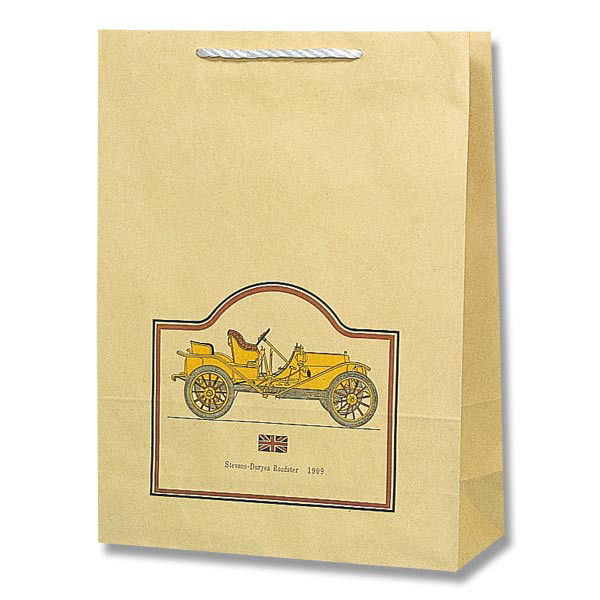 【ケース販売】HEIKO 紙袋 T型チャームバッグ 大判 ロードスター 003180100 1ケース(50枚×4袋 合計200枚)（直送品）