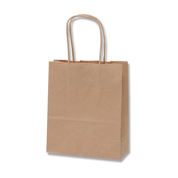 【ケース販売】HEIKO 紙袋 25チャームバッグ 20-1 未晒無地 003265001 1ケース(50枚×6袋 合計300枚)（直送品）