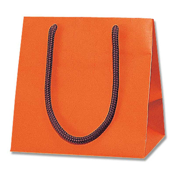 【ケース販売】HEIKO 紙袋 ブライトバッグ MW Dオレンジ(MT) 006138860 1ケース(10枚入×30袋)（直送品）