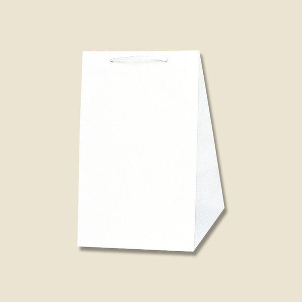 【ケース販売】HEIKO 紙袋 広口チャームバッグ L-2 白無地 006442201 1ケース(10枚入×10袋 合計100枚)（直送品）