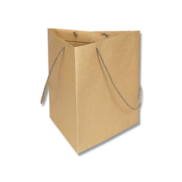 【ケース販売】HEIKO 紙袋 トライバッグ No.3 未晒無地 006443102 1ケース(10枚入×5袋 合計50枚)（直送品）