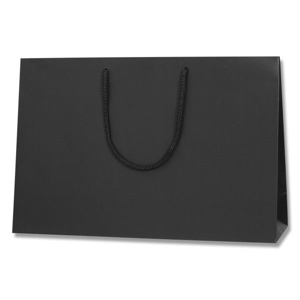 【ケース販売】HEIKO 紙袋 ブライトバッグ 45-13 黒(MT) 006460001 1ケース(10枚×15袋 計150枚)（直送品）