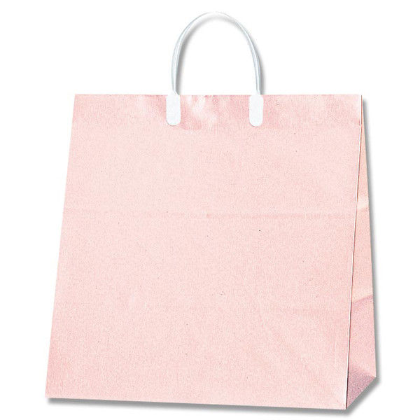 【ケース販売】シモジマ HEIKO 紙袋 ワイドバッグ S ピンク 006460306 1ケース(10枚入×10袋 合計100枚)（直送品）