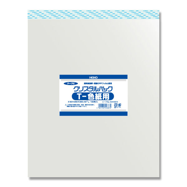 シモジマ クリスタルパック T 色紙用 006742010 1セット（1000枚：100枚×10袋） - アスクル