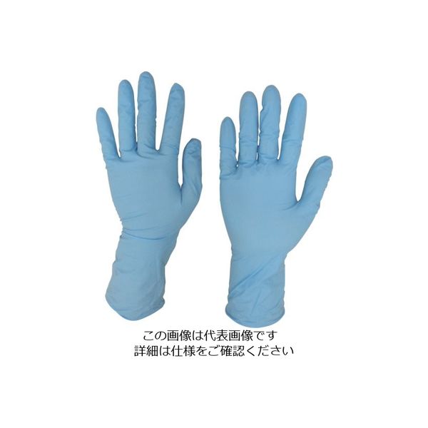 宇都宮製作 シンガー ニトリルディスポブルーロングPF M (50枚入) NBR0670PF-BBM 1箱(50枚) 836-5287（直送品）