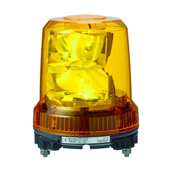 パトライト（PATLITE） パトライト 強耐振型LED回転灯 RLR-M2-P-Y 1台
