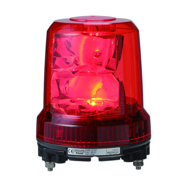パトライト 強耐振型LED回転灯 RLR-M2-R 1台 835-8312（直送品）