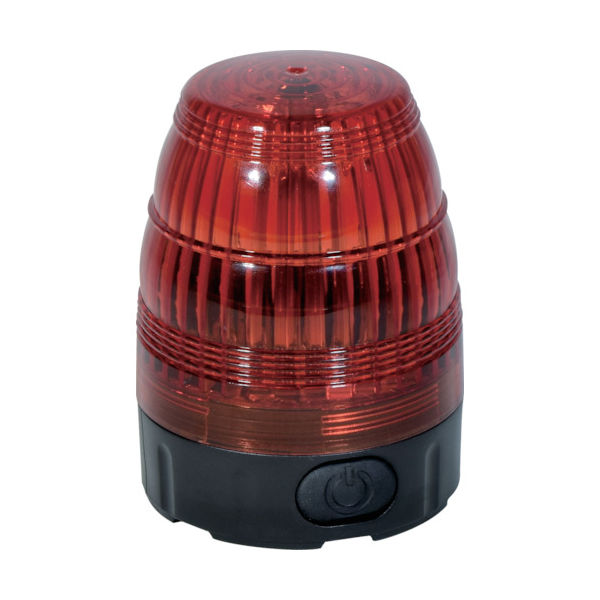 日動工業 日動 小型LED回転灯 LEDフラッシャー75 電池式・マグネット付 赤 NLF75-BA-R 1台 835-7581（直送品）