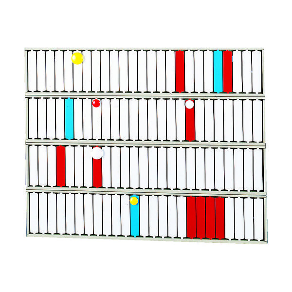 LIHIT LAB. リヒト 回転標示盤(100口座) S2534 1台 855-9826（直送品）