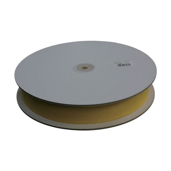 ユタカメイク 平ベルトアクリルカラー 38mm×25m イエロー PAE-302 1巻 829-1178（直送品）