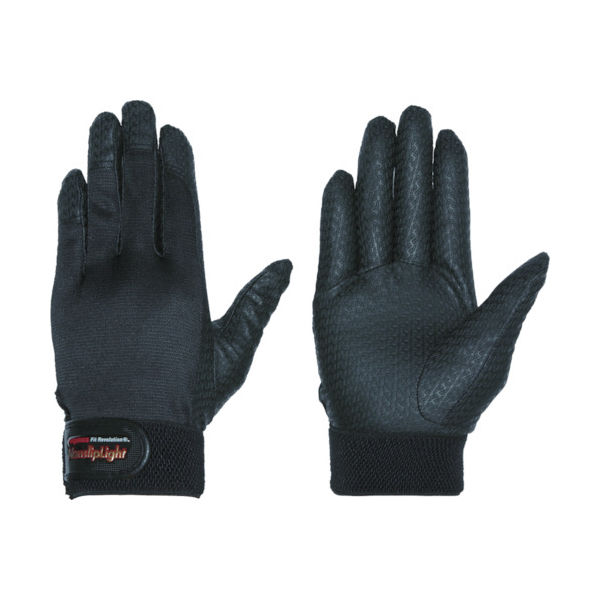 ペンギンエースジャパン ペンギンエース ノンスリップライトPパターンマジック S ブラック PA-9200-S 1双 855-2997（直送品）