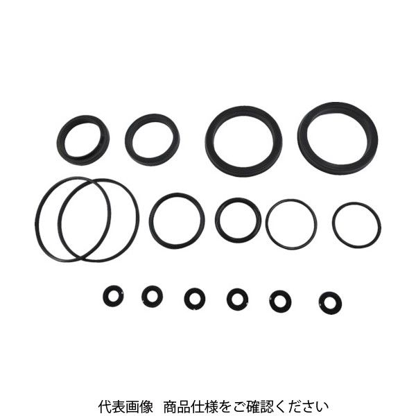 油圧シリンダ用メンテナンスパーツ 適合シリンダ内径:φ80 (フッ素ゴム・標準形用) NH8/PKS3-080B 1セット(1個) 835-4844（直送品）