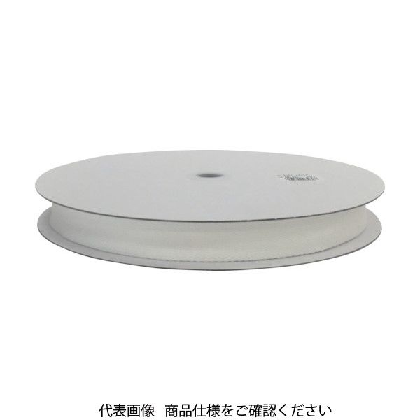 ユタカメイク 平ベルトアクリルカラー 25mm×25m ホワイト PAD-301 1巻 829-1172（直送品）
