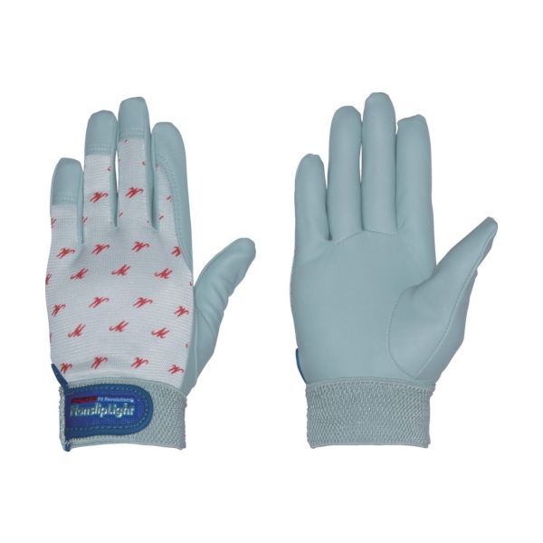 ペンギンエースジャパン ペンギンエース 合皮手袋 ノンスリップライト ライトグレー M PA-8152 1双 855-3030（直送品）