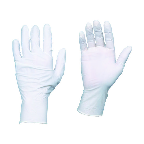 トラスコ中山 TRUSCO 使い捨て天然ゴムTGワーク 0.10 粉付白M 100枚 TGPL10WM 1箱(100枚) 835-4688（直送品）