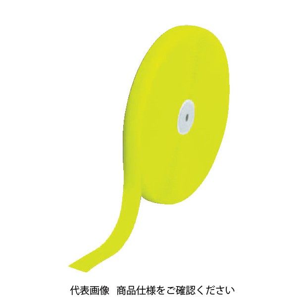 トラスコ中山 TRUSCO マジックテープ 縫製用A側 20mm×25m 蛍光イエロー 