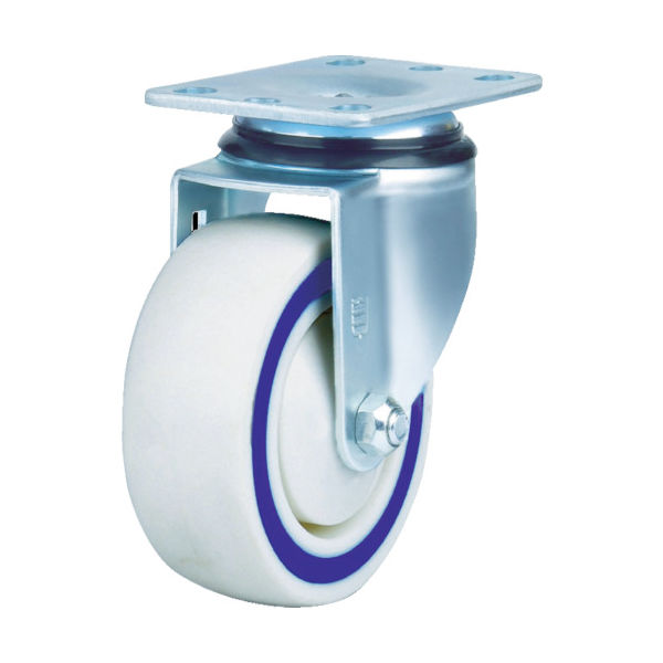 SAMSONG サンドイッチクッションキャスター 固定ナイロンゴム車 125mm TP5050R-01-NSR-SD 1個（直送品）