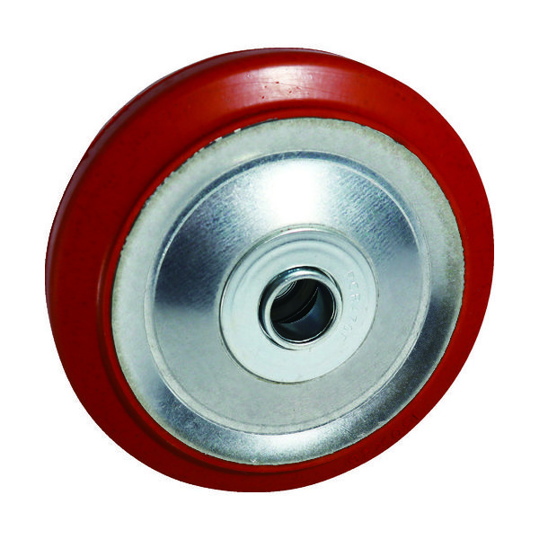 ヨドノ プレス金具用 赤ゴム車輪 130 RW130 1個 835-3169（直送品）