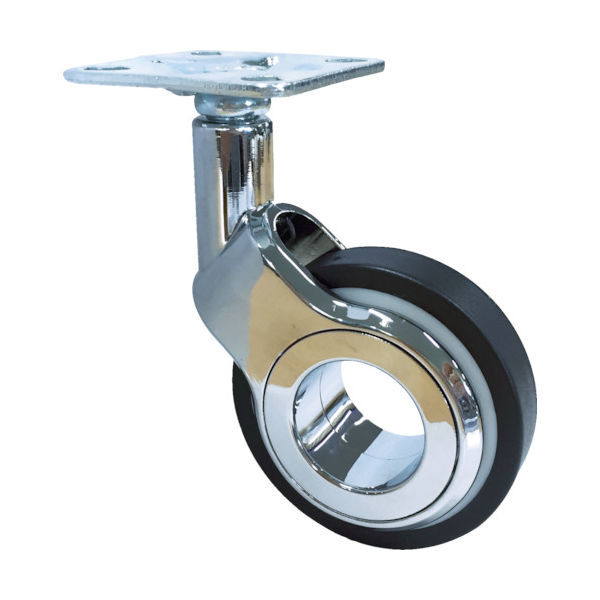 サムソンキャスター SAMSONG デザインキャスター「Olym」 プレート 自在 60mm OLYM-P-60 1個 828-0281（直送品）