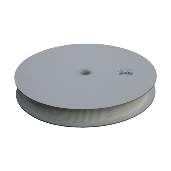 ユタカメイク 平ベルトアクリルカラー 30mm×25m ホワイト PAB-301 1巻 829-1164（直送品）