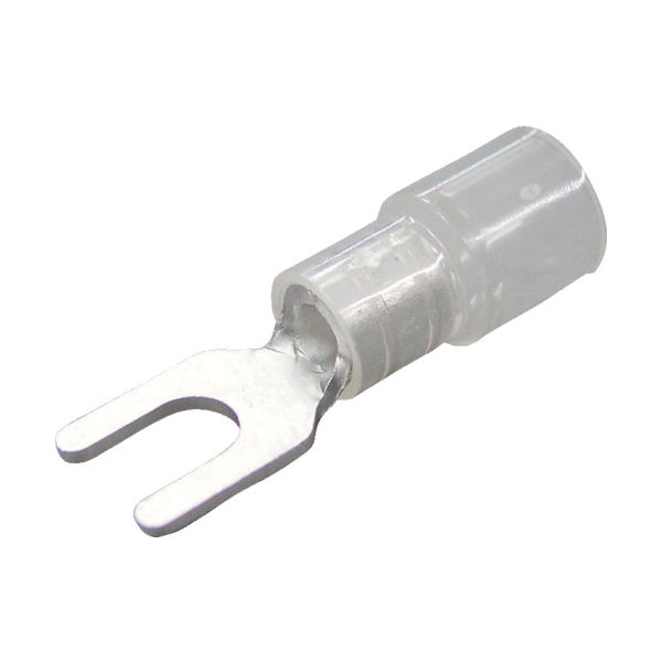 ニチフ 環境配慮形絶縁被覆付Y形端子 Y形 (50個入)外寸9mmスタッド径4.3mm TMEX 5.5Y-4-CLR 1パック(50個)（直送品）