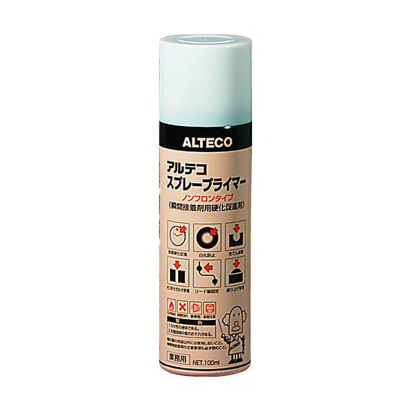 アルテコ 瞬間接着剤用 硬化促進剤 スプレープライマー 100ml SPRAYPRIMER-100 1本 855-2857（直送品）