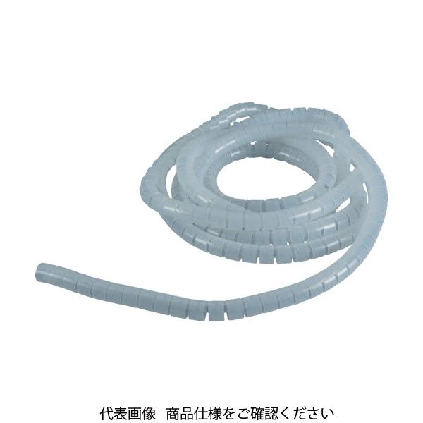 トラスコ中山 TRUSCO 電線保護材 スリットチューブ 5m 結束径22 ナチュラル TKL20PENR 1巻 855-4842（直送品）