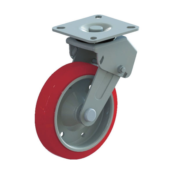 サムソンキャスター SAMSONG スプリング内蔵キャスター 自在 PU車 150mm TP6061-02-PSD-SA-R 1個（直送品）