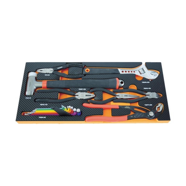 トラスコ中山 TRUSCO EVAフォーム 黒×オレンジ 3段式工具箱用底面 TPT55SF3 1枚 856-6748（直送品）