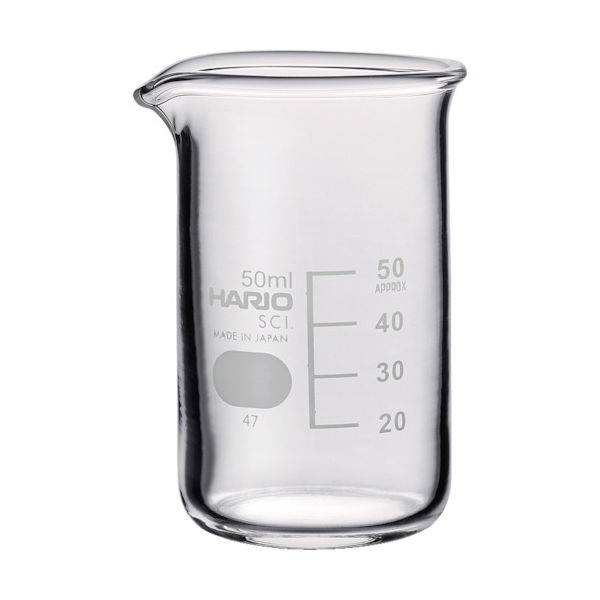 HARIO トールビーカー 目安目盛付 50ml TB-50-SCI 1個 855-7569（直送品）