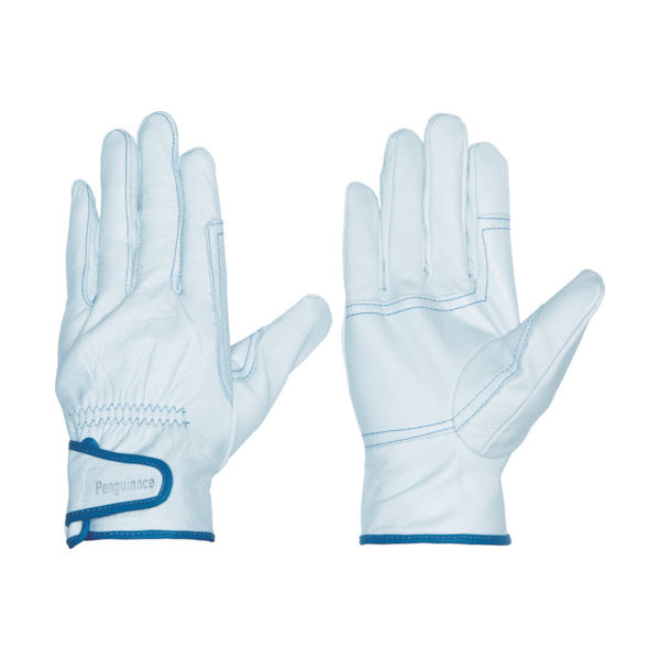 ペンギンエースジャパン ペンギンエース 国産牛本革手袋 レインジャー・アテツキ(ブルー・フリーサイズ) TH-518 1双 855-2970（直送品）