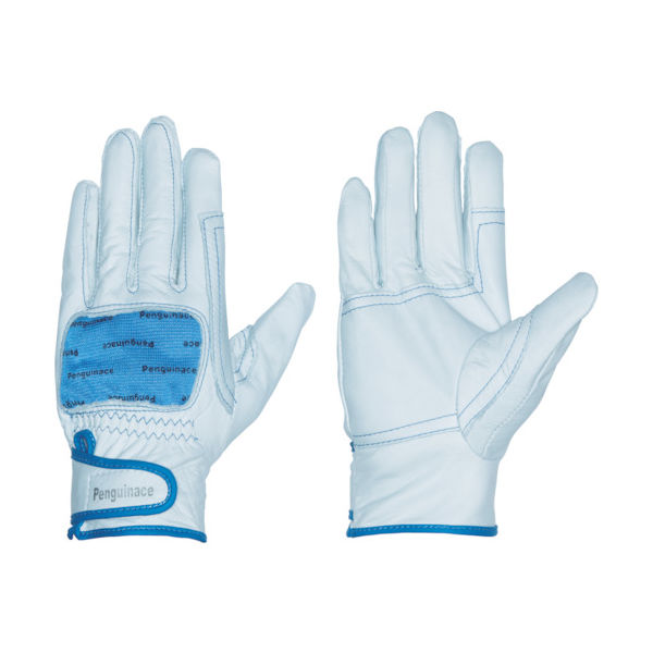 ペンギンエースジャパン ペンギンエース 国産牛本革手袋(袖口マジックタイプ) レスキュー ブルー フリーサイズ TH-520 1双（直送品）