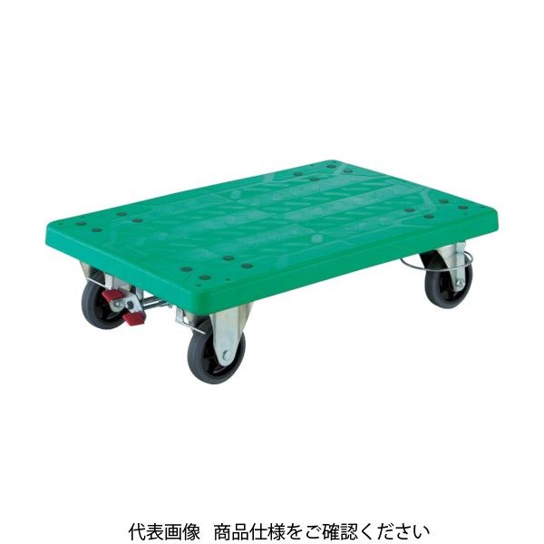トラスコ中山 TRUSCO 樹脂製運搬車 グランカート 固定 4輪リングストッパー付 均等荷重400kg TP-902JKRS-4 1台（直送品）