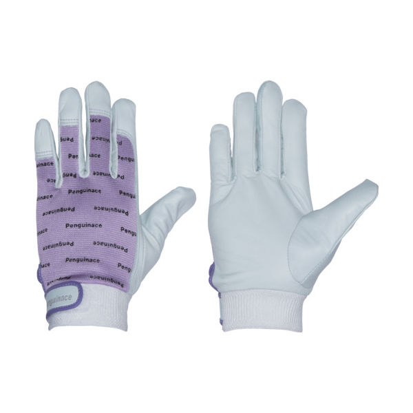 ペンギンエースジャパン ペンギンエース 国産牛本革手袋 エレカー (パープル・フリーサイズ) TH-543 1双 855-2958（直送品）