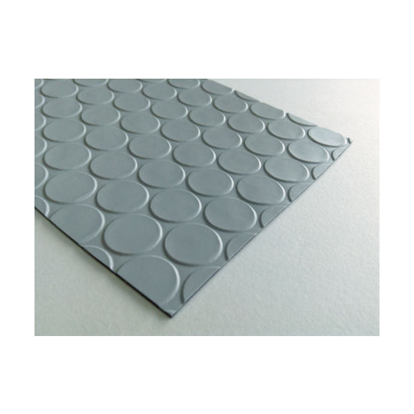 日大工業 ワニ印 塩ビ養生マット コイン グレー 1.3mm厚×920mm×20m巻 003025 1巻(1本) 835-7456（直送品）