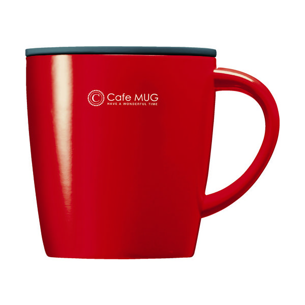 アスベル SP真空断熱マグカップ MGーT330 レッド 323348 1個 861-0228（直送品）