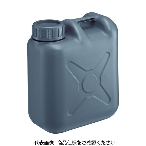 瑞穂化成工業 瑞穂 扁平缶広口10Lグレー 0192GY 1個 836-6417（直送品