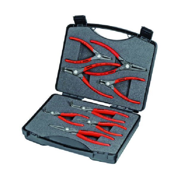 KNIPEX 002125 8本組 スナップリングプライヤー 1セット 836-3367（直送品）
