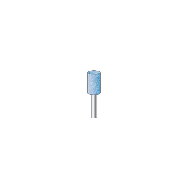 ナカニシ 軸付砥石 (10本入) 粒度#60 ブルー 円筒 外径8.0mm 42635 1パック(10本) 829-3421（直送品）
