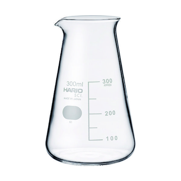 HARIO コニカルビーカー 目安目盛付 300ml CB-300-SCI 1個 855-7578（直送品）