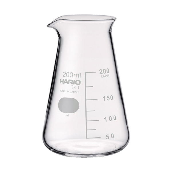 HARIO コニカルビーカー 目安目盛付 200ml CB-200-SCI 1個 855-7577（直送品）