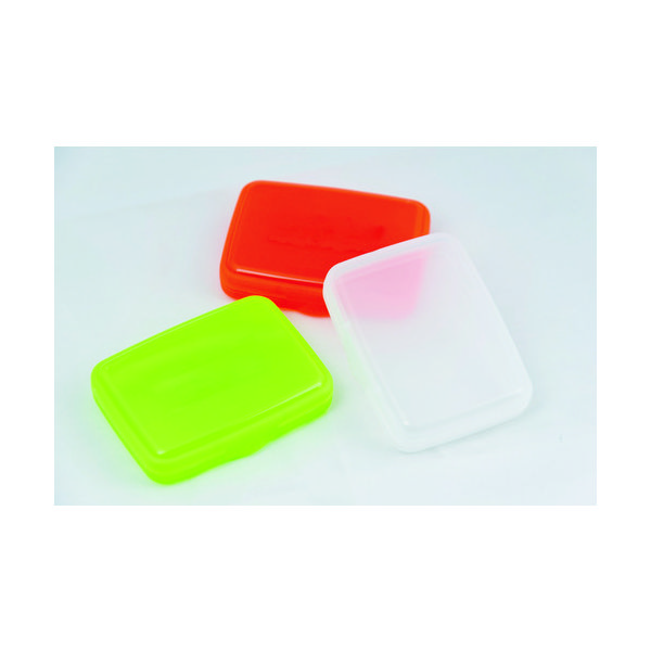 コンシューマーケース(CB)” 3個セット(透明1・赤1・緑1) CB68X50X13/1-3SET 1セット(3個)（直送品）